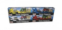 Samochód ciężarowy Scania z traktorem - zdjęcie zabawki, gry