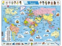 Świat - mapa polityczna (puzzle-107 - zdjęcie zabawki, gry
