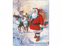 Święty Mikołaj z saniami (puzzle-50 - zdjęcie zabawki, gry