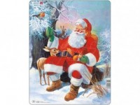 Święty Mikołaj ze zwierzętami (puzzle-32 - zdjęcie zabawki, gry