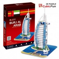 Budynek Burj Al Arab (puzzle 3D - zdjęcie zabawki, gry