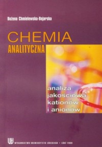 Chemia analityczna. Analiza jakościowa - okładka książki