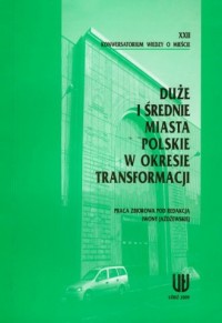 Duże i średnie miasta polskie w - okładka książki