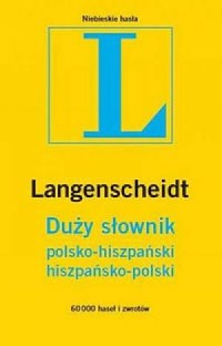 Duży słownik polsko-hiszpański, - okładka podręcznika