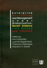 Enterprise accounting and management - okładka książki