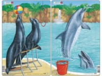 Lwy morskie i delfiny (puzzle - - zdjęcie zabawki, gry