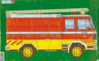 Motocykl / Wóz strażacki (puzzle - zdjęcie zabawki, gry