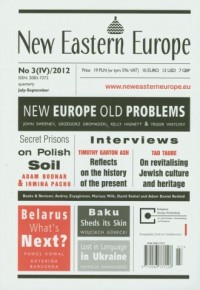New Eastern Europe 3/2012 - okładka książki