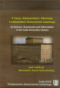 O nauce, dokumentach i informacji - okładka książki