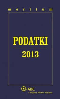 Podatki 2013. Meritum - okładka książki