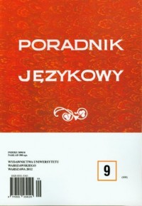 Poradnik językowy 9/2012 - okładka książki