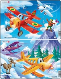 Samoloty (puzzle - 2x13 elem.) - zdjęcie zabawki, gry