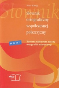 Słownik ortograficzny współczesnej - okładka książki