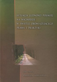 Sytuacje ludności polskiej na wschodzie - okładka książki