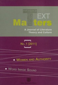 Text matters 1/2011 - okładka książki