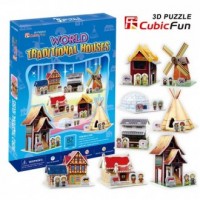 World traditional houses (puzzle - zdjęcie zabawki, gry