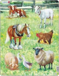 Zwierzęta gospodarskie (puzzle) - zdjęcie zabawki, gry