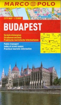 Budapest city map - okładka książki