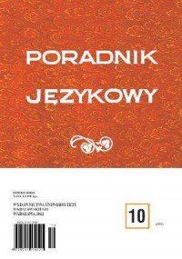 Poradnik językowy 10/2012 - okładka książki