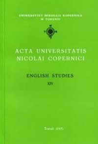 AUNC, English Studies XIV - okładka książki