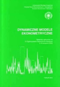 Dynamiczne modele ekonometryczne. - okładka książki