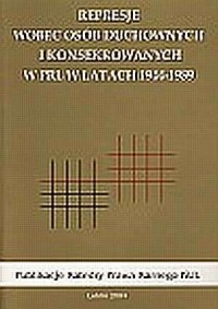 Represje wobec osób duchownych - okładka książki