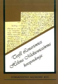 Teofil Lenartowicz, Helena Mickiewiczówna. - okładka książki