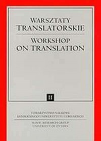 Warsztaty translatorskie / Workshop - okładka książki