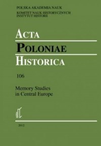 Acta Poloniae Historica. Vol. 106 - okładka książki