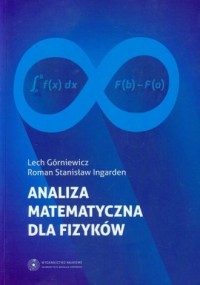 Analiza matematyczna dla fizyków - okładka książki