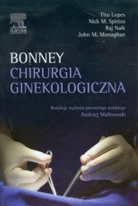 Chirurgia ginekologiczna. Bonney - okładka książki