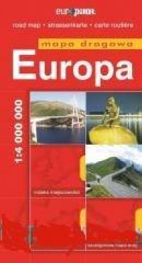 Europa mapa drogowa (skala 1:4 - okładka książki