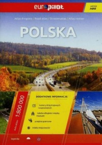 Polska atlas drogowy (wersja mini) - okładka książki