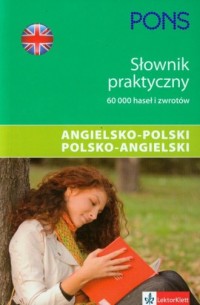 Słownik praktyczny angielsko-polski, - okładka podręcznika