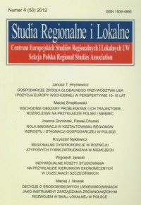 Studia Regionalne i Lokalne 4/2012 - okładka książki