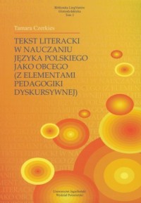 Tekst literacki w nauczaniu języka - okładka książki