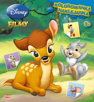 Disney Filmy. Kolorowanka-naklejanka - okładka książki