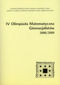 IV Olimpiada Matematyczna Gimnazjalistów - okładka podręcznika