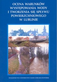 Ocena warunków występowania wody - okładka książki