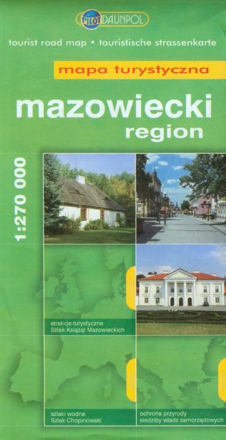 Region mazowiecki. Mapa turystyczna - okładka książki