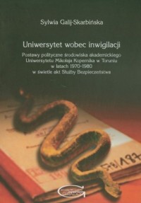 Uniwersytet wobec inwigilacji. - okładka książki