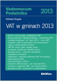 VAT w gminach 2013 - okładka książki