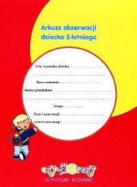 Arkusz obserwacji dziecka 5-letniego - okładka książki