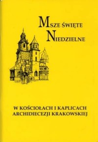 Msze Święte Niedzielne w kościołach - okładka książki