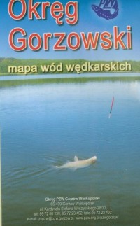 Okręg Gorzowski. Mapa wód wędkarskich - okładka książki