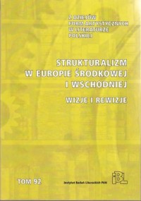 Strukturalizm w Europie Środkowej - okładka książki