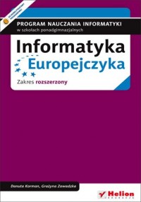 Informatyka Europejczyka. Program - okładka podręcznika