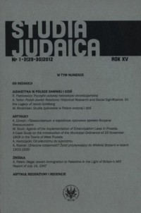 Studia Judaica nr 1-2 (29-30) / - okładka książki