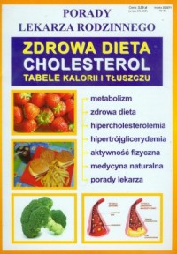 Zdrowa dieta. Cholesterol tabele - okładka książki
