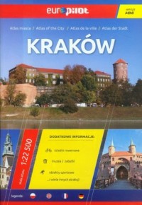 Kraków.  Mini Atlas miasta (skala - okładka książki